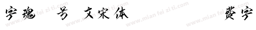 字魂22号-文宋体 Regular字体转换